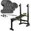 Набор Besport PowerPro 109кг с прямым грифом и скамьей WB-003 - миниатюра 1