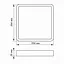 LED Світильник накладний квадрат VIDEX 24W 5000K Black - мініатюра 4