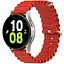 Ремешок для Samsung Galaxy Watch 5 44mm - красный ширина крепления 20мм силикон Watchbands Hump (W34-7WB91937766) - миниатюра 1
