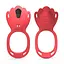 Вибратор-трусики двойной бесшумный Smart для пар 6x13 см силиконовый красный - миниатюра 2