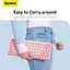 Клавіатура бездротова 3 діапазонна Baseus K01A Wireless Tri-Mode Keyboard рожева - мініатюра 8