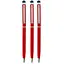 Стилус-ручка для ємнісних екранів, червоного кольору (комплект 3 шт.) - мініатюра 1