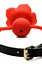 Кляп Master Series Blossom Silicone Rose Gag - Red - миниатюра 5