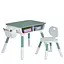 Детский столик ME 1204-5 с 1 стульчиком, вместительная полка, оливковый, в коробке - миниатюра 4