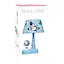 Детская настольная лампа Hello Kitty голубая (343E) - миниатюра 3