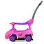 Каталка-толокар Bambi M 4205-8 з батьківською ручкою, музичний, з пищалкою на кермі, багажником, рожевий - мініатюра 5