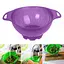 Друшляк пластиковий 3 літри діаметр 25 см, Мед Фіолетовий 86701 - мініатюра 2