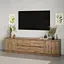 Тумба під телевізор MebelStar Нео 4Ш2Д 200x43x53 см Дуб тахо (MBS-1013) - мініатюра 1