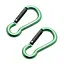 Брелок-карабін Munkees 3236 Pear 6х60 мм пара Grass Green (1012-3236-GG) - мініатюра 1