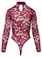 Боди Cottelli Collection Lace M бордовый - миниатюра 5
