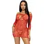 Міні-сукня Leg Avenue Heart net mini dress Red One size - мініатюра 1