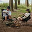 Кресло складное Naturehike Clamshell 001 Triangle Folding Moon Chair Черный - миниатюра 7