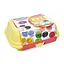Сортер-головоломка Монтессори Яйца со смайлами DF29B 6 шт в лотке - миниатюра 2