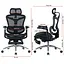 Офісне крісло Sihoo DORO C300 Pro Mesh Black with footrest (DORO-C300-PRO-M101-JT) - мініатюра 15
