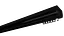 Карниз для штор потолочный Техно 15 (в сборе) Черный 115 см - миниатюра 1