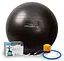 М'яч для фітнесу (фітбол) PowerPlay 4001 Ø65 cm Gymball Чорний + помпа (PP_4001_65_Black) - мініатюра 1
