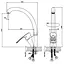 Змішувач для кухні Haiba GERMES 011 (HB0766) - мініатюра 2