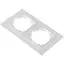 Рамка Brille двойная белая (стекло) NB-2F wh - миниатюра 2