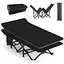 Туристична похідна розкладачка Leobro з Mesh-матрацом Black (LB-CC-L1-BLK) - мініатюра 1