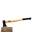 Топор колун Sigma деревянная ручка (береза) 1250г (4321351) - миниатюра 3