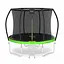 Батут с внутренней сеткой 4FIZJO Premium 10FT 312 см 4FJ0365 Black/Green (P-5907739314178) - миниатюра 1