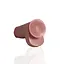 Фалоімітатор RealRock Extra Thick 9”, 23.1 см (тілесний) - мініатюра 3