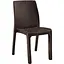 Стілець садовий пластиковий Bica Verona коричневий - мініатюра 1