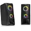 Колонки 2.0 Real-El S-107 Black, 2 x 3 Вт, USB, mini - jack 3.5 мм, RGB - подсветка (EL121100017) - миниатюра 4