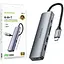 USB-хаб Borofone DH15 6 в 1 Type C/HDMI + Type C + USB 3.0 + SD + microSD - мініатюра 1