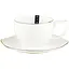 Чашка фарфоровая Снежная Королева Interos белая 240 мл с блюдцем 508610-А - миниатюра 1