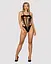 Бодистокинг с поперечными вырезами Obsessive B122 teddy черный S/M/L - миниатюра 3