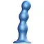 Насадка для страпона Strap-On-Me Dildo Plug Balls Blue Metallic XL - миниатюра 1