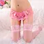 Стрінги з мереживом та поясом для панчіх S/M Рожевий K0740-4 - мініатюра 1