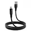 Кабель Proove Soft Silicone USB to Lightning 2.4A (1m) black - мініатюра 2
