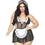 Костюм покоївки Leg Avenue Fantasy French Maid XL/XXL, сукня, трусики, пов’язка - мініатюра 1