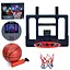 Баскетбольне кільце металеве 25см з електронним табло, пластиковий щит 43х32см, м'яч, сітка, насос MR1540 - мініатюра 1
