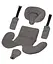 Автокресло Carrello Asteroid CRL-12801/2 Magnet Gray с поворотом - миниатюра 8