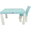 Детский пластиковый стол и 2 стулья Doloni Toys 04680/7 бирюзовый - миниатюра 2
