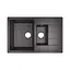 Кухонна мийка Lidz 780x495/200 BLA-03 (LIDZBLA03780495200), Чорний - мініатюра 1