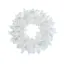 Вінок новорічний різдвяний Hvoya Premium з литої хвої білий 45 см - мініатюра 1