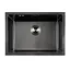 Кухонна мийка під стільницю декор з PVD покриттям чорна Nett NBS-5742U, Чорний - мініатюра 3