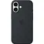 Чехол Silicone Case with Button, Animation & MagSafe для Apple iPhone 17 Black AAA (149940) - миниатюра 2
