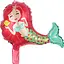 Великі гелієві кулі Русалочка, надувні фольговані повітряні фігури для свята, 40x26 см - мініатюра 1