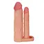 Насадка на пенис Lovetoy Pleasure X-Tender Double Flesh Add 2 20 см телесный - миниатюра 3
