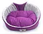 Лежак для собак и кошек Zoo-hunt Мистик-котик фиолетовый №2 370х490х185 мм - миниатюра 3