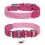 Ошейник для собак из кожи и восстановленного хлопка Waudog Classic L Ш 25 мм Д 38-49 см розовый - миниатюра 1
