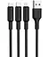 Кабель тройной 3-в-1 micro type-c lightning Hoco x2 5, 6957531080169 - миниатюра 1