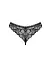 Трусики-стринги Obsessive Serafia XS/S чорний - мініатюра 5