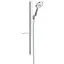 Душовий набір Hansgrohe Raindance Select 120/90 см 3Jet EcoSmart 9л/хв White/Chrome 27649400, Хром - мініатюра 1