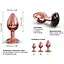 Металева анальна пробка Dorcel - Diamond Plug Rose Gold із прикрасою у вигляді кристалу S - мініатюра 3